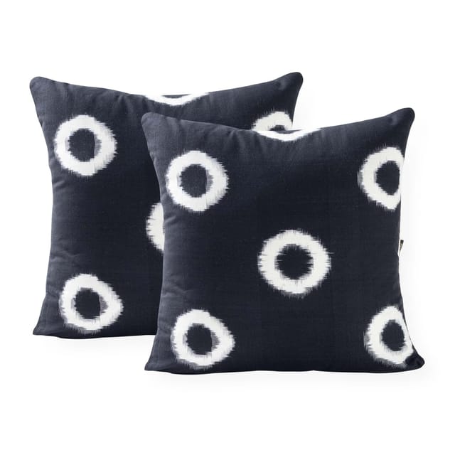 Eyaas - Handwoven Ikat Cushion Cover Set of 2 - 18x18