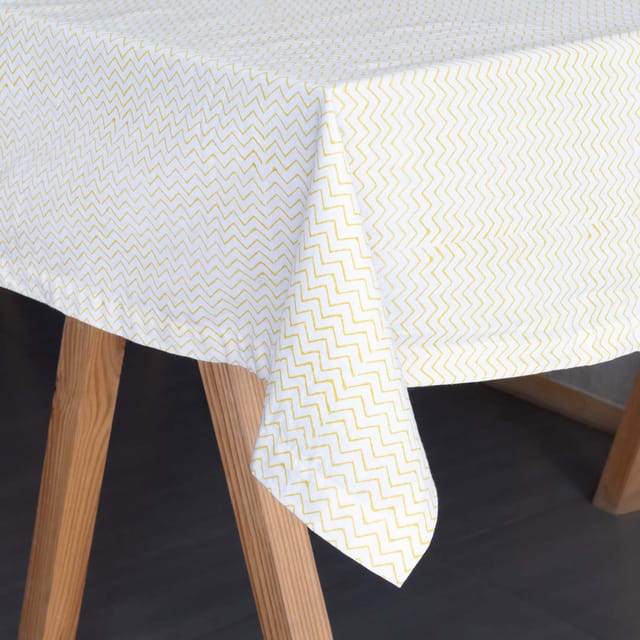 Eyaas - Hand Block Printed Cotton Table Cloth - 58x90