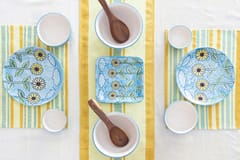 Eyaas - Hand Block Printed Cotton Table Cloth - 58x90