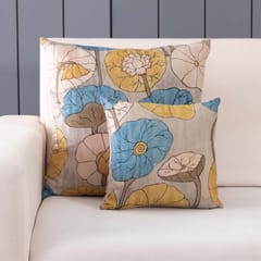Eyaas - Handpainted Kalamkari Cushion Cover - 12x12