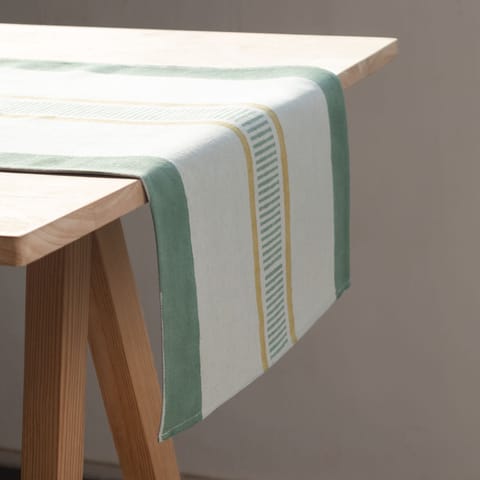 Eyaas - Hand Block Printed Cotton Table Runner - 13x60