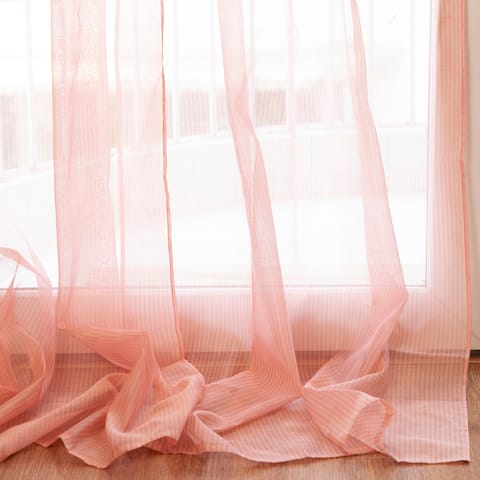 Eyaas - Handwoven Chanderi Curtain - 7ft / 84"