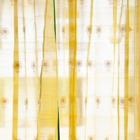 Eyaas - Handwoven Chanderi Curtain - 9ft / 108"