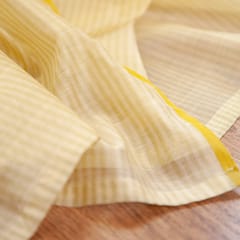 Eyaas - Handwoven Chanderi Stripe Curtain - 7ft / 84"