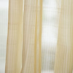 Eyaas - Handwoven Chanderi Stripe Curtain - 7ft / 84"