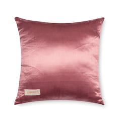 Eyaas - Hand Printed & Embroidered Mashru Cushion Cover - 12x12