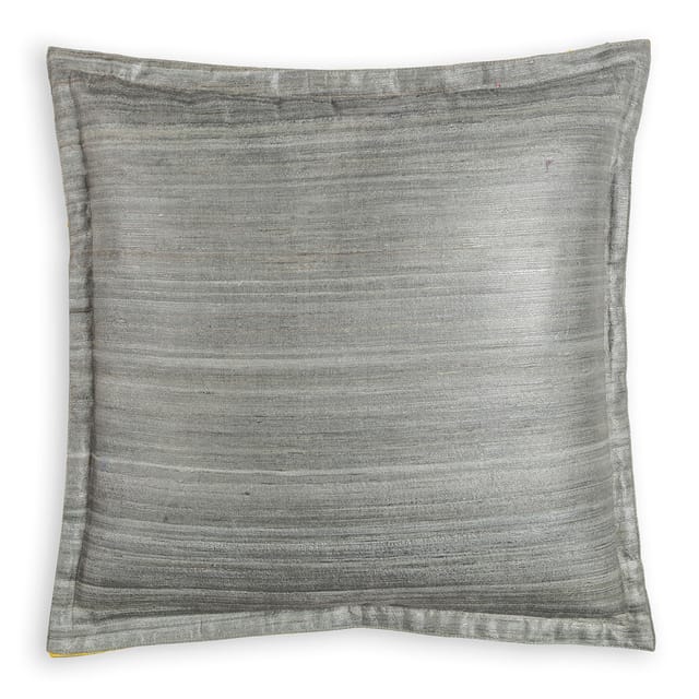 Eyaas - Handloom Tussar Silk Cushion Cover - 16x16