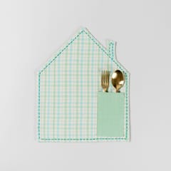 Eyaas - Hand Woven Blue/Green Place Mats Set of 2