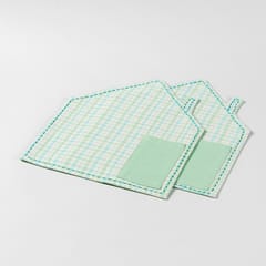 Eyaas - Hand Woven Blue/Green Place Mats Set of 2