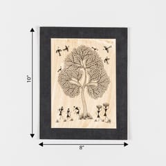 Eyaas - Warli Painting on Paper 8x10 Unframed