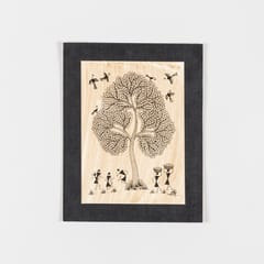 Eyaas - Warli Painting on Paper 8x10 Unframed
