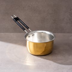 P-Tal - Set of 3 Brass Saucepans (1L, 1.5L, 2L)