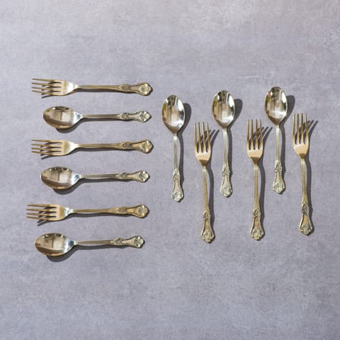 P-Tal - Gift Box of Cutlery (Engraved Brass Forks & Spoons)