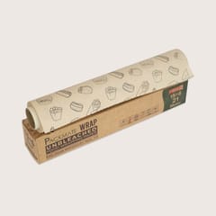 Packmate -  Wrap - Unbleached Greaseproof Food Wraping Paper (Brown), 21 (15+6) Meter Roll (Pack of 2)