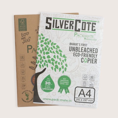 Packmate -  A4 Copier Combo (1 Silvercote + 1 Gold) Made From 100% Recycled Paper