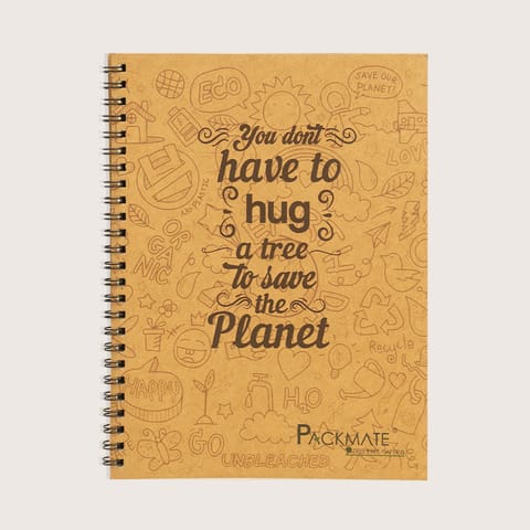 Packmate -  Spiral Notebook - (Pack of 5)  Made From 100% Recycled Paper