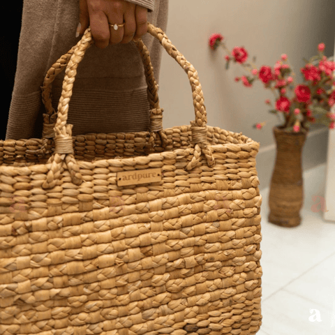 Ardpure - Natural Wicker Braided Tote bag