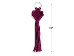 Prashast - Macrame Keychain | Love Knot | Maroon