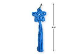 Prashast - Macrame Keychain | Shooting Star | Blue