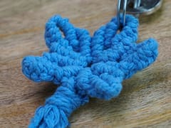 Prashast - Macrame Keychain | Shooting Star | Blue