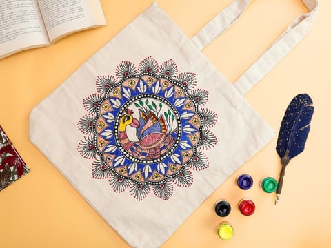 Prashast - Handmade Madhubani Tote bags | Mayuri