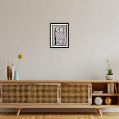 Prashast - Madhubani Handmade Painting | Framed | Gajraj