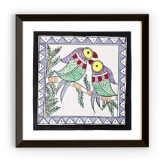 Prashast - Madhubani Handmade Painting | Framed | Sathi Sukh