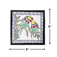Prashast - Madhubani Handmade Painting | Framed | Sathi Sukh