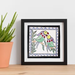 Prashast - Madhubani Handmade Painting | Framed | Sathi Sukh