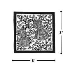 Prashast - Madhubani Handmade Painting | Framed | Mayur Vartalap