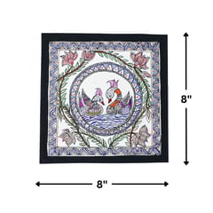 Prashast - Madhubani Handmade Painting | Framed | Yugul Hans