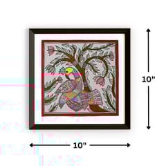 Prashast - Madhubani Handmade Painting | Framed | Mayur Utsav