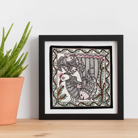 Prashast - Madhubani Handmade Painting | Framed | Suryodya Nritya