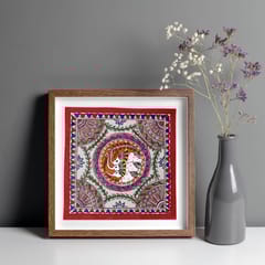 Prashast - Madhubani Handmade Painting | Framed | Gajh Swagat