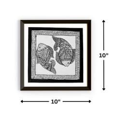 Prashast - Madhubani Handmade Painting | Framed | Meen Netra