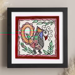 Prashast - Madhubani Handmade Painting | Framed| Sarang