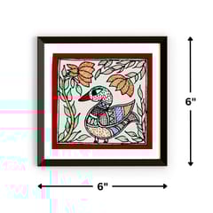 Prashast - Madhubani Handmade Painting | Framed| Battak