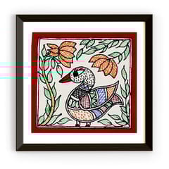 Prashast - Madhubani Handmade Painting | Framed| Battak