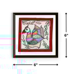 Prashast - Madhubani Handmade Painting | Framed | Panchi Udaan