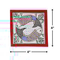Prashast - Madhubani Handmade Painting | Framed | Makar Ras