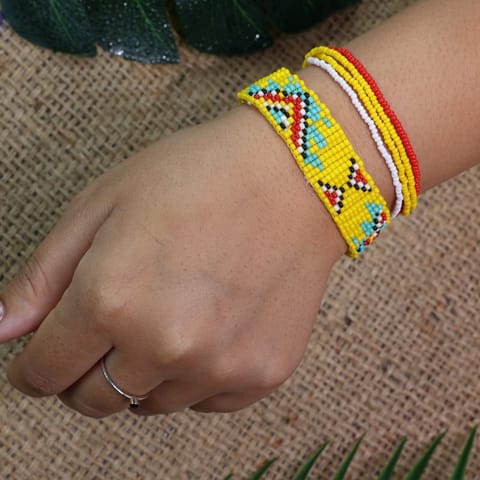 Prashast - Aztec bracelet set