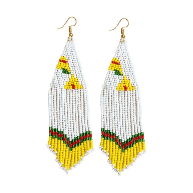 Prashast - Poppy dangling earrings