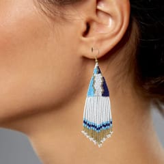 Prashast - Hues of Blue dangling earrings