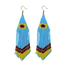Prashast - Sunflower dangling earrings
