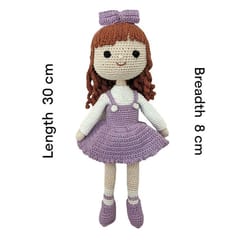 Happy Threads | Cute Crochet Doll, Best Size for Girls, Gifting & Decor Material