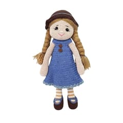 Happy Threads l Cute Crochet Soft Doll, Zoe, Perfect Size for Kids, Best Gift,Toys for Kids