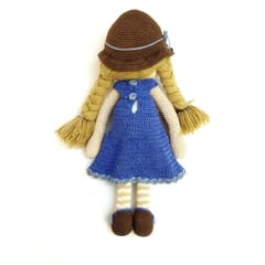 Happy Threads l Cute Crochet Soft Doll, Zoe, Perfect Size for Kids, Best Gift,Toys for Kids