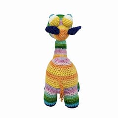 Happy Threads | Handmade Crochet Multi Colour Camel Small, best size for Girls & Boys, stuffed Soft Toy for small kids