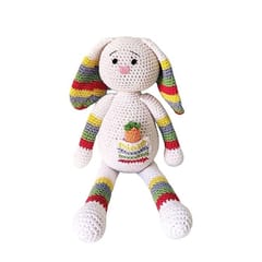 Happy Threads | Hopper,Cute crochet Bunny, stuffed soft toys for girls and boys , Best size for kids