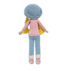 Happy Threads | Cute Crochet Doll, Mia, 12 inches, Perfect Size Soft Doll, Best for Girls & Boys, Gifting Item